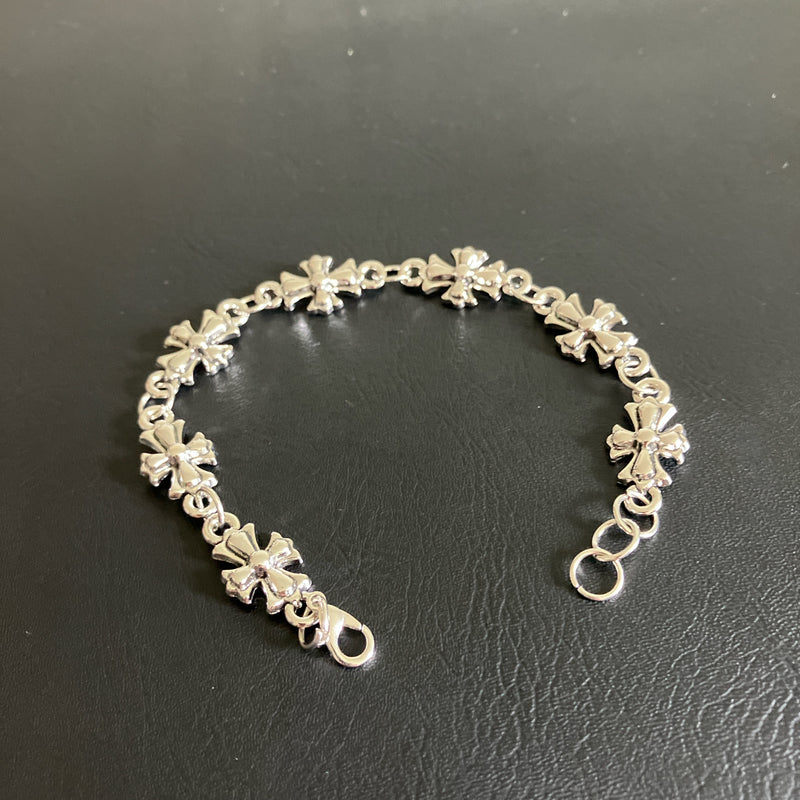 Y2K flower link bracelet